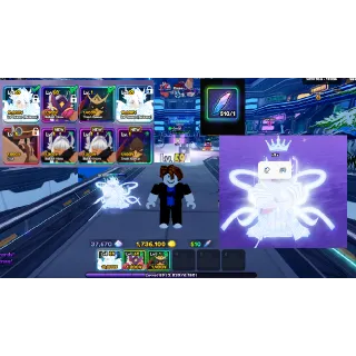 #099 Anime Vanguards META VANGUARD MONARCH ACCOUNT : Monarch Ice Queen (Release) and 1 more ice queen , 510 Reroll 