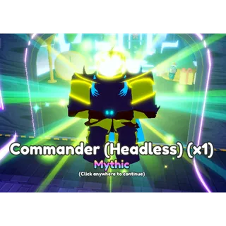 Anime Adventures Orwin headless skin - Commamder ( Headless)