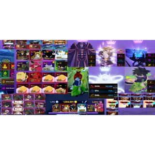 #107 Anime Vanguards  META Account : Lvl 90 : 4 Monarch - Monarch Lich King , Monarch Ice Queen,Monarch God ,