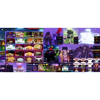 #113 Anime Vanguards SUPER META Account : 4 Monarch - 3 Vanguard Monarch : Monarch Ice Queen Release,Monarch Sungjinwu