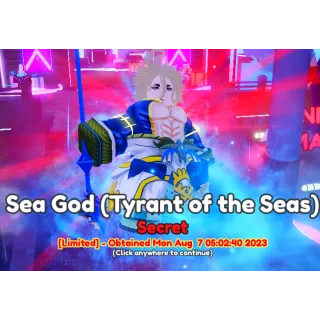 Anime Adventures Poisedon - SeaGod  ( Tyrant of the Seas ) Evolved