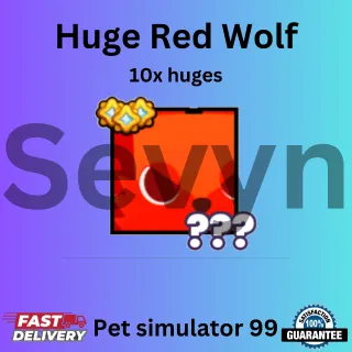 10x Huge Red Wolfs