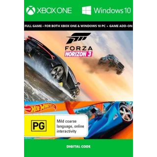 Forza Horizon 3 + Hot Wheels DLC Windows/Xbox Code GLOBAL