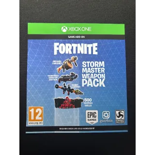 Fortnite Storm Master Weapon Pack Code XBOX GLOBAL 