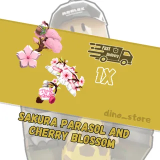 Sakura parasol and cherry blossom - ftf