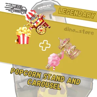 popcorn and carousel set ( new sets )