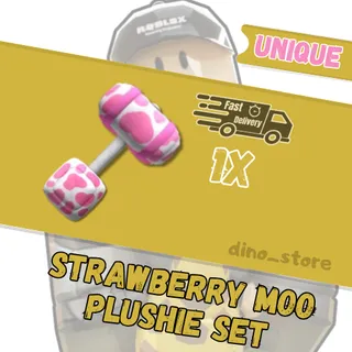 🌟Strawberry Moo Plushie set🌟unique - flee the facility