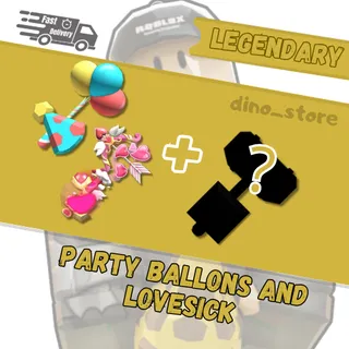  Party balloons and Lovesick set + 1 random set