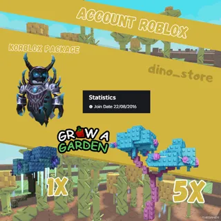 5x candy blossom tree, x moon blossom tree + korblox package and more - og account