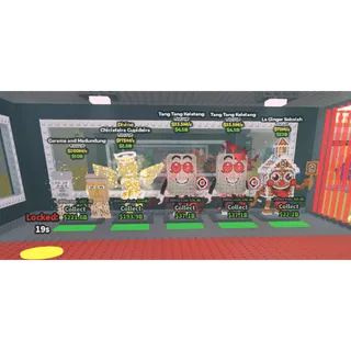 🌟bundle steal a brainrot ( 1 garama, 1 cupideira divine, 2x tang and la ginger 🌟