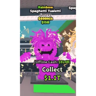  Rainbow spaghetti tualetti 600m/s