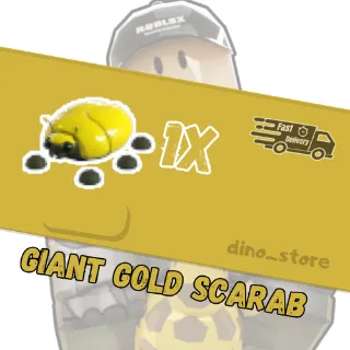 giant gold scarab   - adopt me