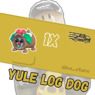 yule log dog - adopt me