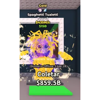 Gold spaghetti tualetti 435m/sec