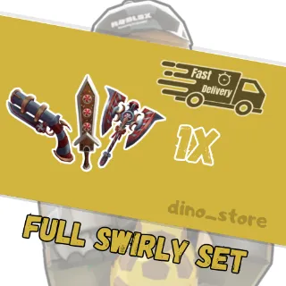 Full swirly set ( swirly axe + swirly gun + swirly blade ) - mm2