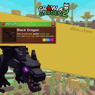 BLACK DRAGON - grow a garden 2 