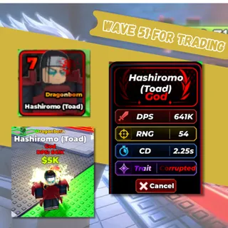 DEFEND YOUR BASE WITH ANIME - HOSHIROMO ( TOAD ) 641K/SEC