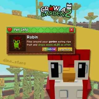 RAINBOW robin - drops seeds | IMMEDIATE DELIVERY