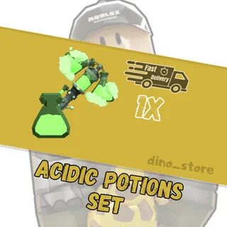 Acidic Potions -  flee the facility
