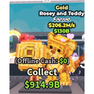 🌟Gold rosey and teddy🌟