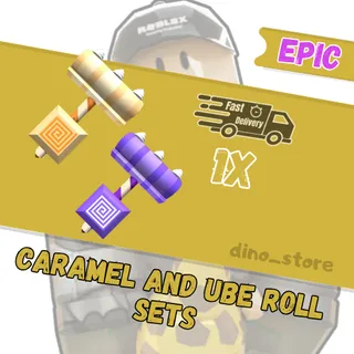 caramel and ube roll sets - flee the facility