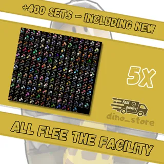 5x all ftf- flee the facility ( includes new summer sets☀️) + 400 sets