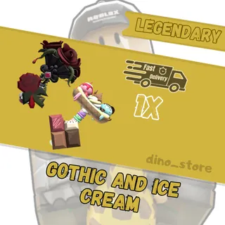 🌟Gothic bouquet and ice cream set🌟flee the facility