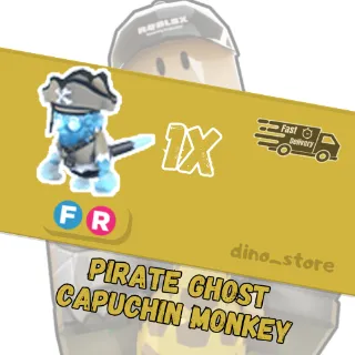 Pirate ghost capuchin monkey FR  - adopt me