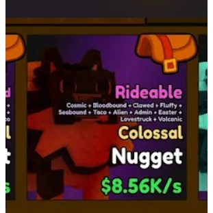 Colossal nugget |rideable and flying - catch and tame
