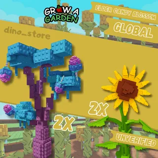 🌟2x Elder candy blossom ( original ) + 2x sunflower legacy ( rare ) - global account🌟