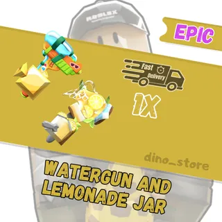 Watergun and lemonade jar set - flee the facility