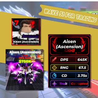 DEFEND YOUR BASE WITH ANIME - AISEN ( ASCENSION ) 645K/SEC
