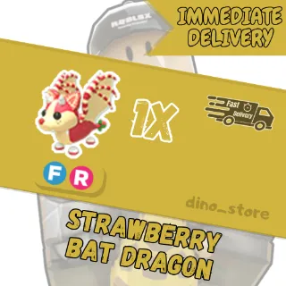 Strawberry bat dragon FR - adopt me