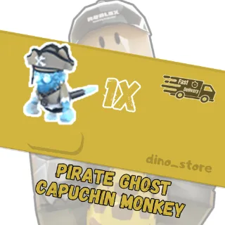 Pirate ghost capuchin monkey   - adopt me