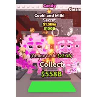  candy Cooki and milki 1.3b/sec
