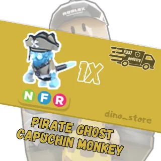 Pirate ghost capuchin monkey NFR  - adopt me