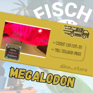 Sparkling shiny mysthical phantom megalodon - fisch