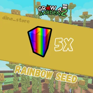 5x Rainbow seed - grow a garden 2