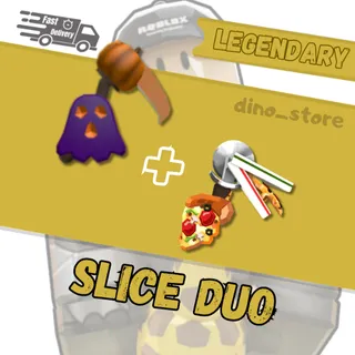 Slice duo ( pizza slice + Pumpkin Slice )