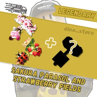 sakura parasol and strawberry fields