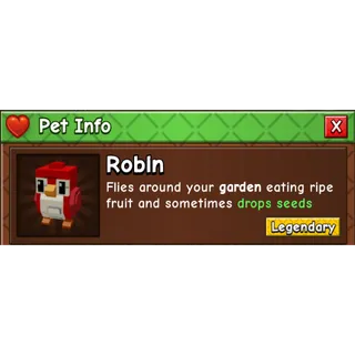  🌟Robin - grow a garden 2 - legendary🌟