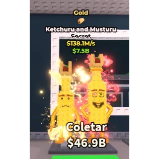 Gold ketchuru and musturu 138.1m/sec