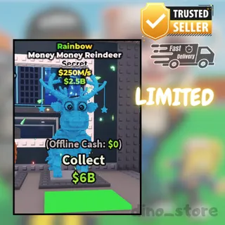 🌟Rainbow money money reindeer - limited🌟 steal a brainrot