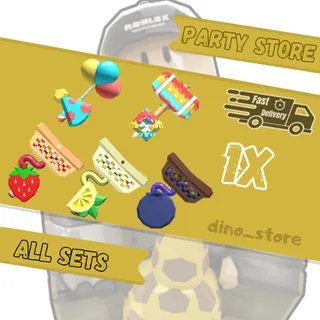 🌟Party store bundle ( Party balloons, pinata, strawberry basket and more🌟