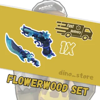 flowerwood set ( flowerwood gun + flowerwood knife ) - mm2