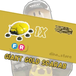 giant gold scarab FR  - adopt me