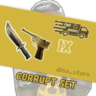 Corrupt set ( corrupt kinife + luger gun ) - mm2