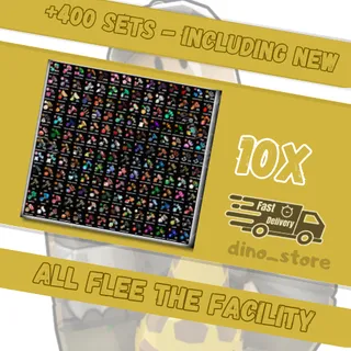 10x all ftf- flee the facility ( includes new summer sets☀️) + 400 sets