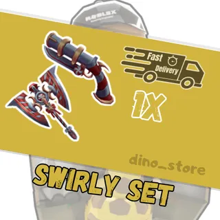 Swirly set ( swirly axe + swirly gun ) - mm2