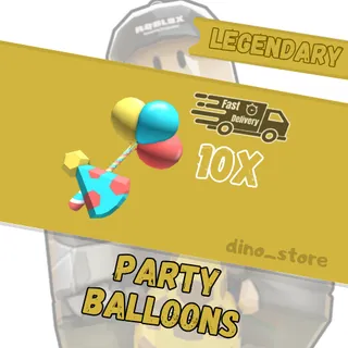 10x party balloons - flee the facility